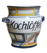 Kochlöffebehälter bauchig - Dekor Farbwerk